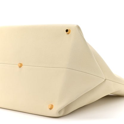 Khaite Pebbled Calfskin Medium Amelia Tote Ivory 8 of 13