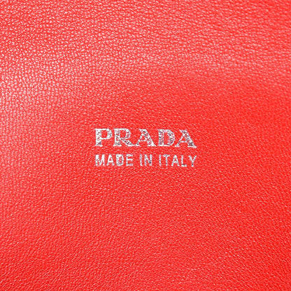 Prada Vitello Soft Double Flap Shoulder Bag Nero Black 7 of 8