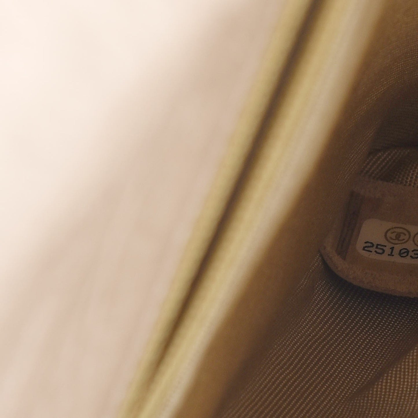 Crumpled Calfskin Coco Pleats Clutch Light Beige