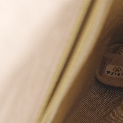 Chanel Crumpled Calfskin Coco Pleats Clutch Light Beige 7 of 7