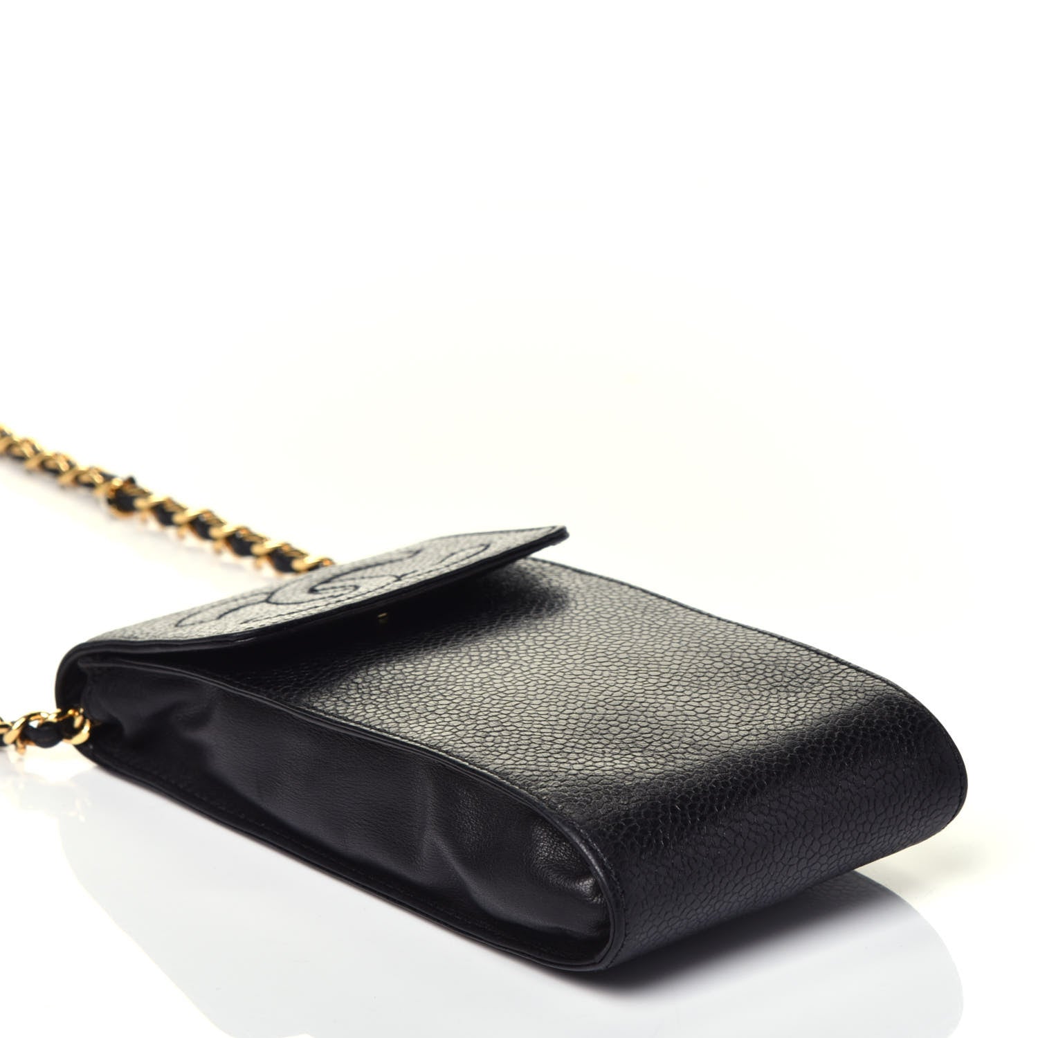Chanel Caviar CC Phone Holder Crossbody Black 4 of 7