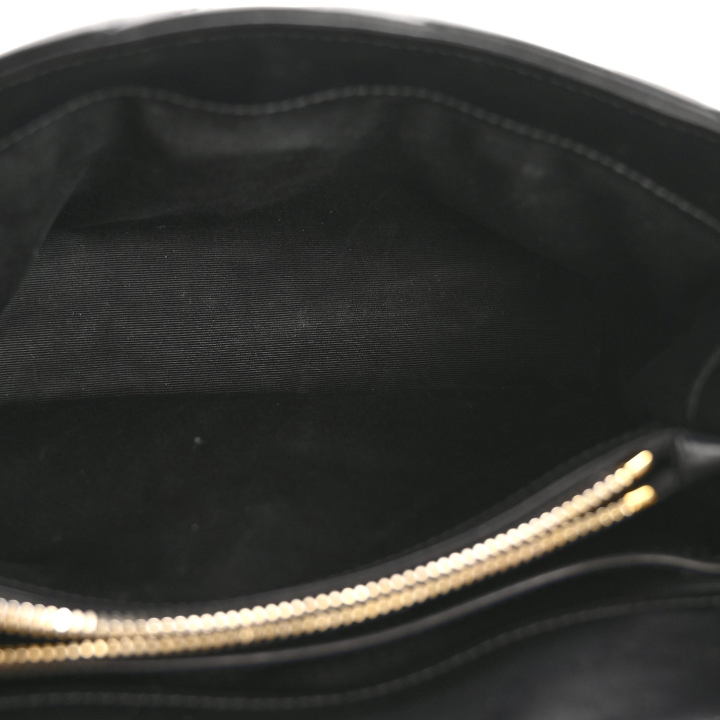 Calfskin Y Quilted Monogram Small Loulou Chain Satchel Black