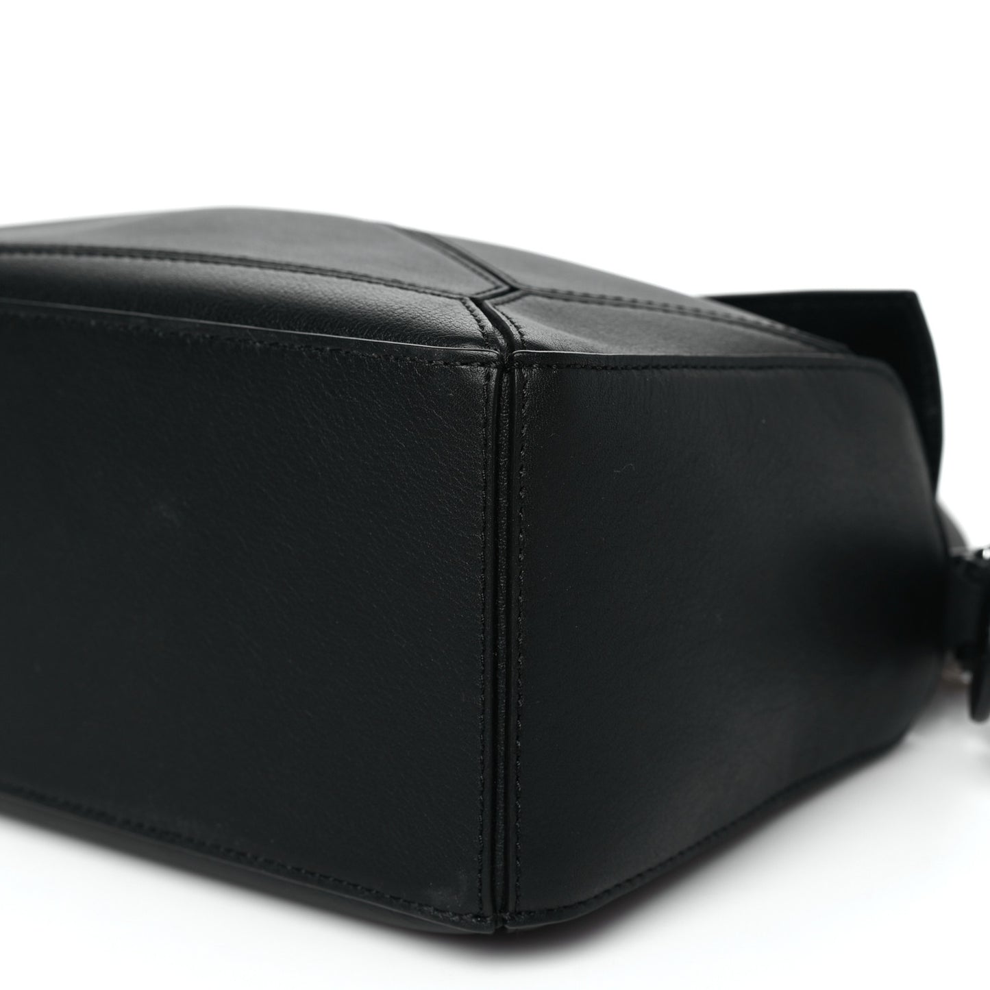 Calfskin Small Puzzle Bag Black