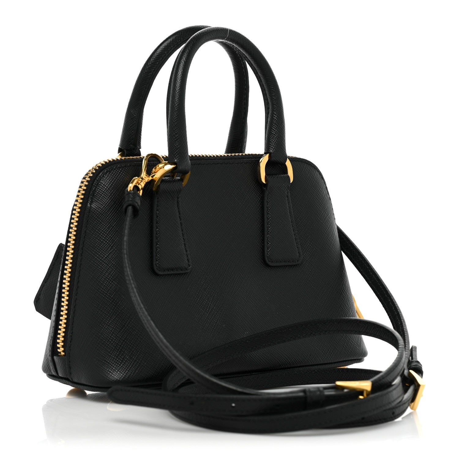 Prada Saffiano Lux Mini Promenade Tote Black 3 of 11