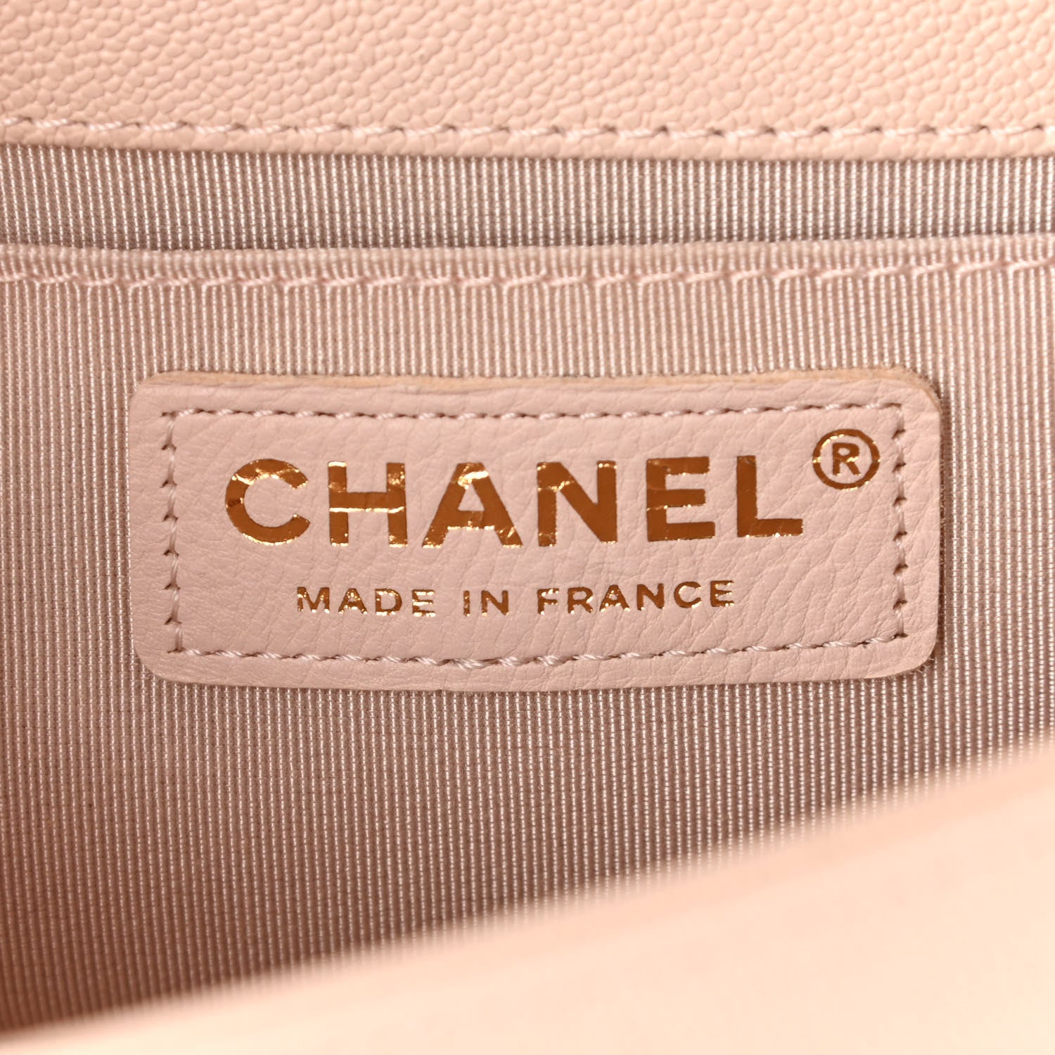 Chanel Caviar Chevron Quilted Small Boy Flap Light Pink 6 of 11