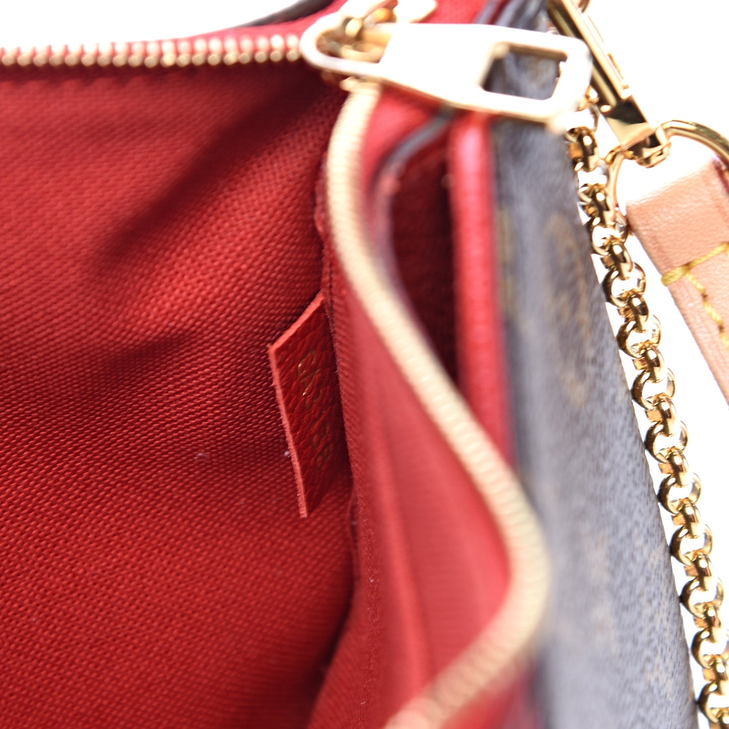 Monogram Pallas Clutch Cherry