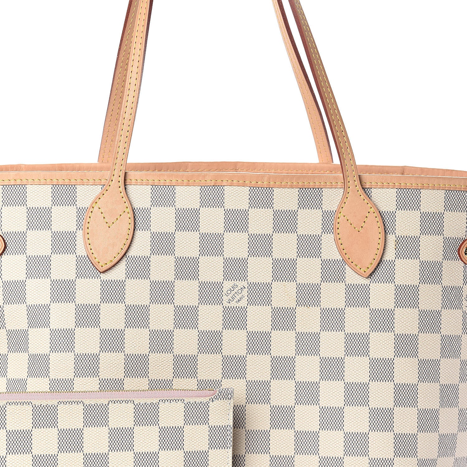 Louis Vuitton Damier Azur Neo Neverfull MM Rose Ballerine 8 of 11