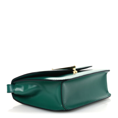 Prada Box Calfskin Triangle Embleme Flap Shoulder Bag Assenzio 4 of 12