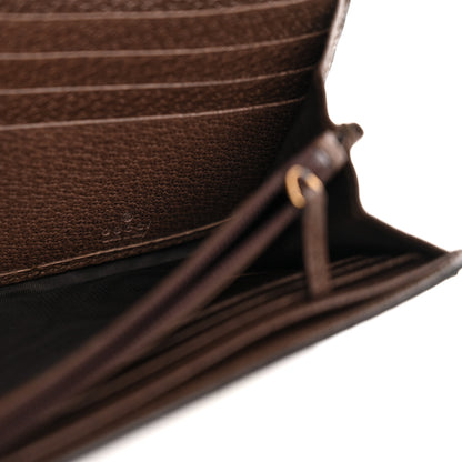 Gucci GG Supreme Monogram Web Ophidia Continental Wallet Brown 6 of 7