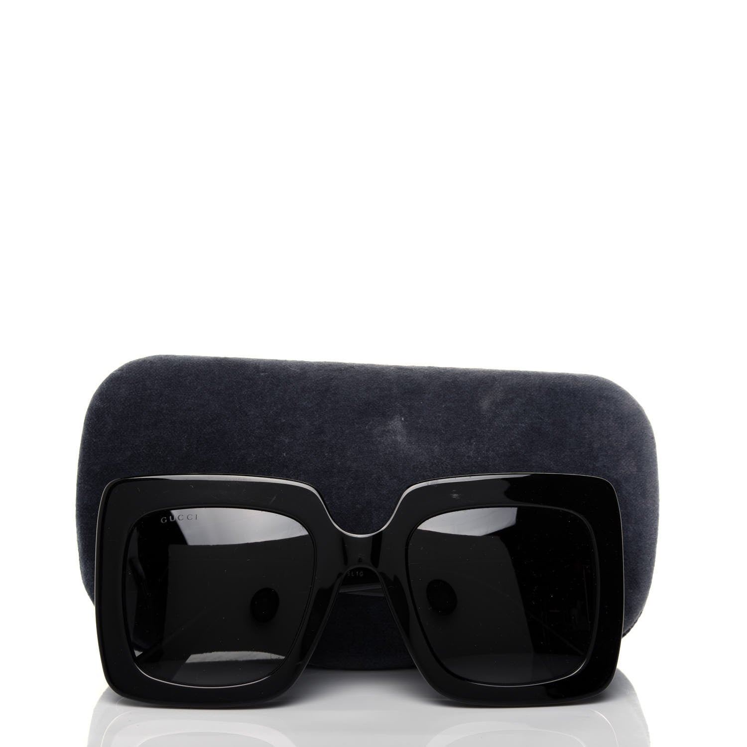 Gucci Acetate Oversize Sunglasses GG0328S Black 8 of 8