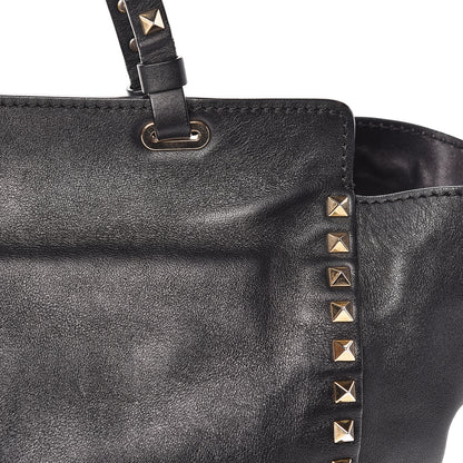 Valentino Garavani Vitello Medium Rockstud Tote Black 14 of 14