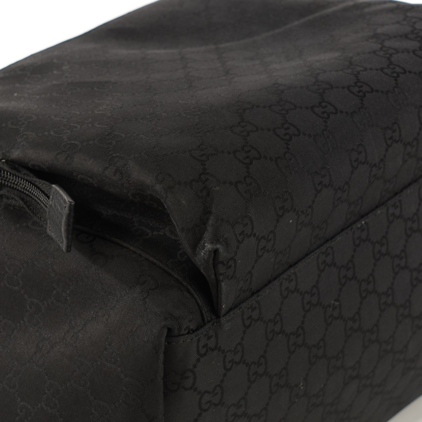 Nylon Monogram Medium Backpack Black