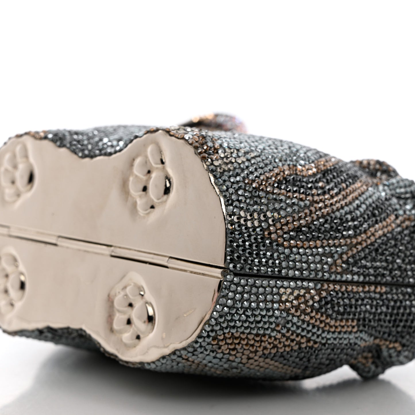 Crystal Yorkie Charlie Perla Minaudiere Clutch