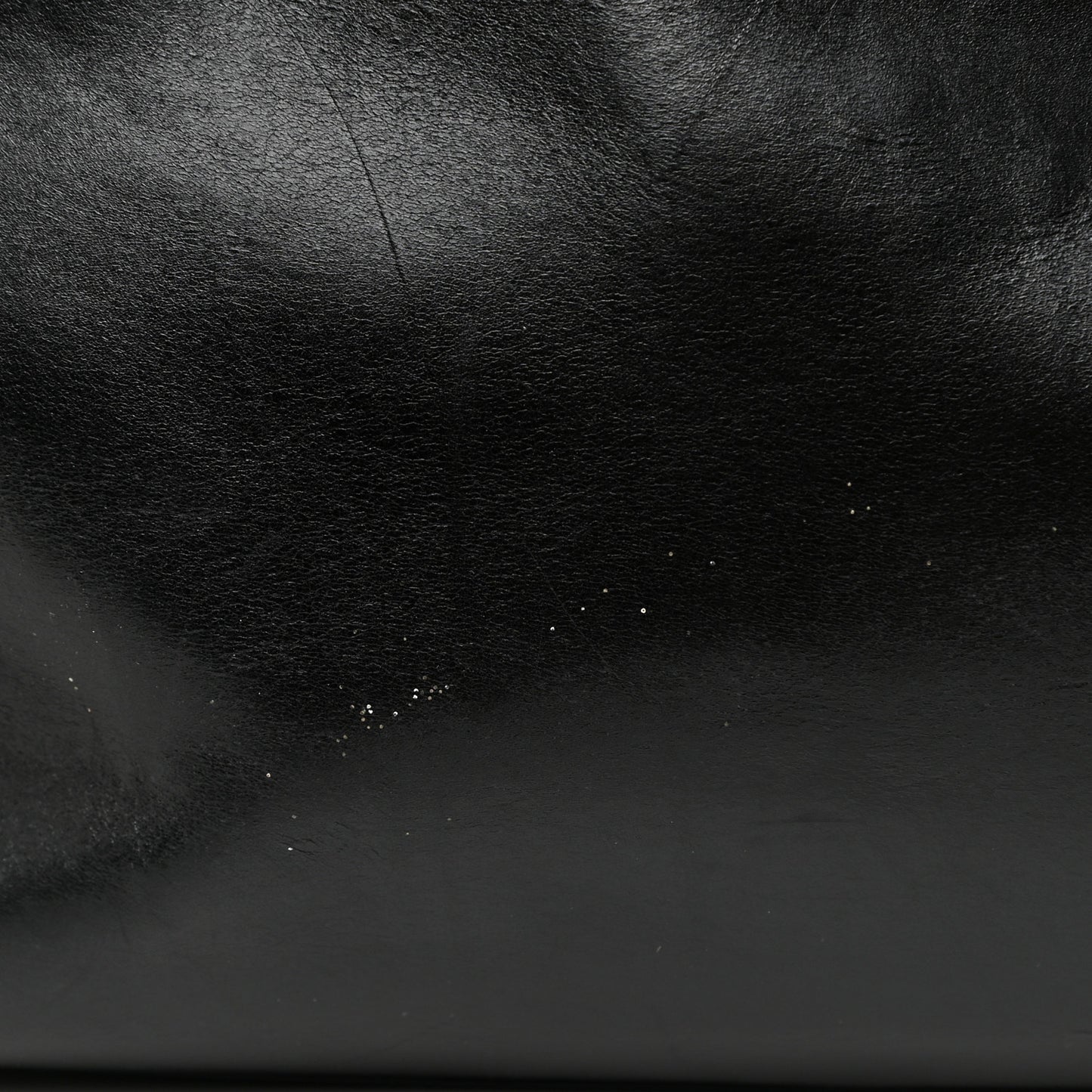 Glazed Calfskin Boy Tote Black Beige