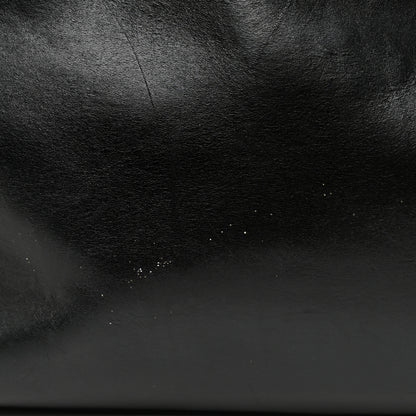 Chanel Glazed Calfskin Boy Tote Black Beige 18 of 26