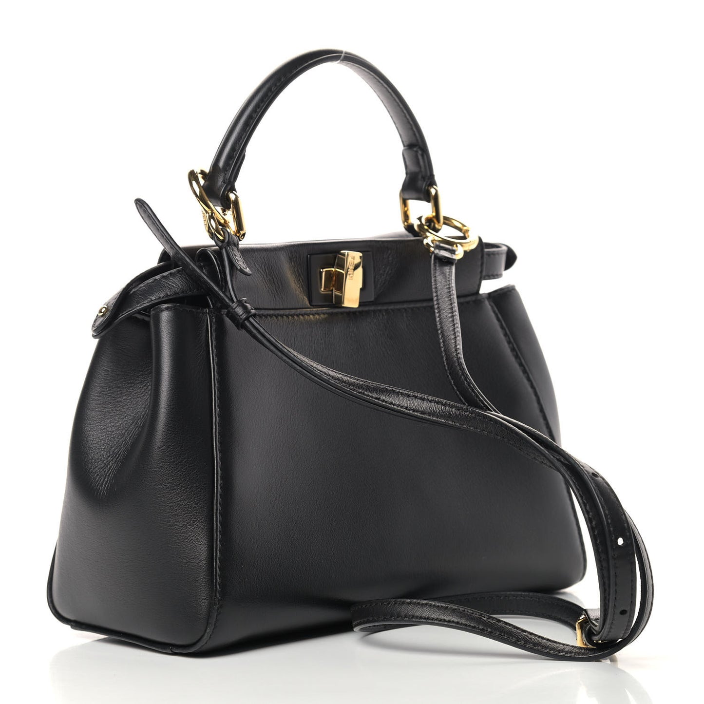 Nappa Monster Eyes Mini Peekaboo Iconic Satchel Black
