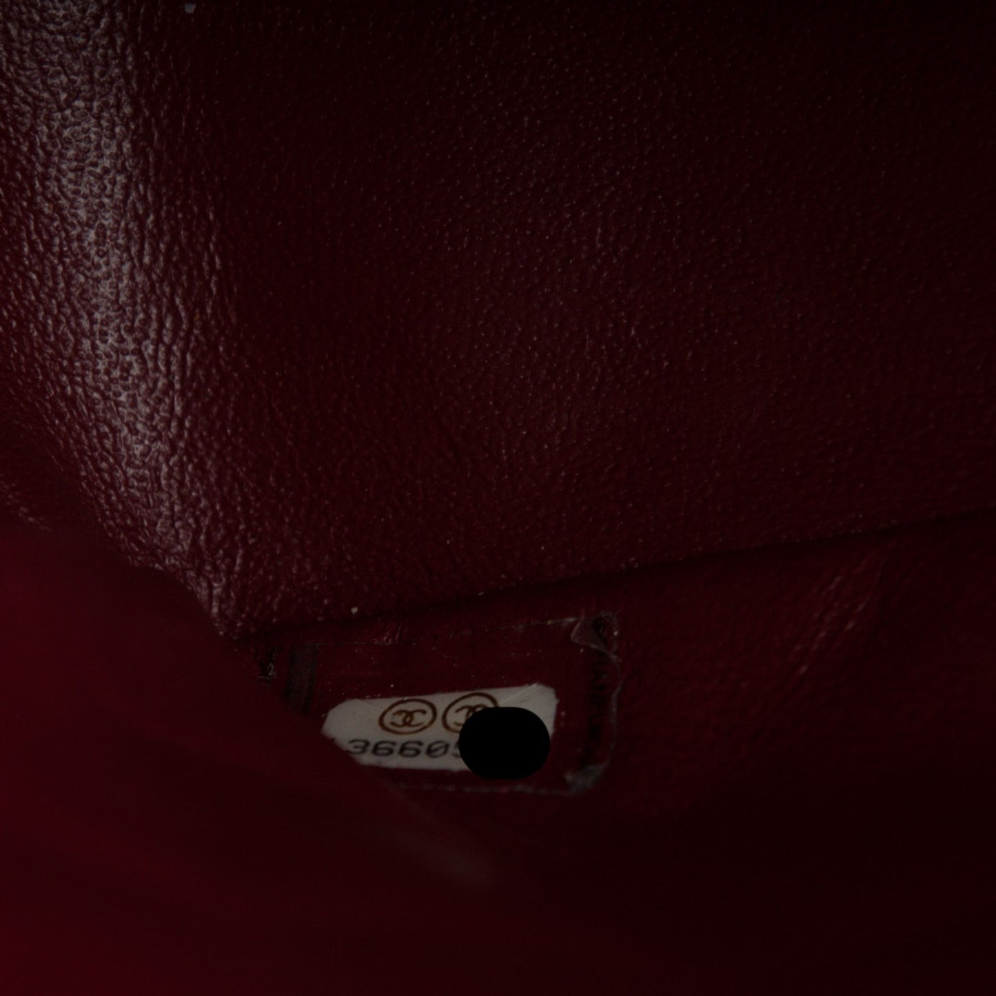 Caviar Quilted Jumbo Single Flap Dark Red