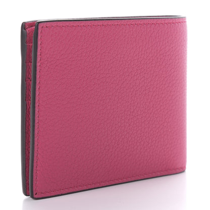 Gucci Grained Calfskin Logo Bi-Fold Wallet Box Pink Green 3 of 7
