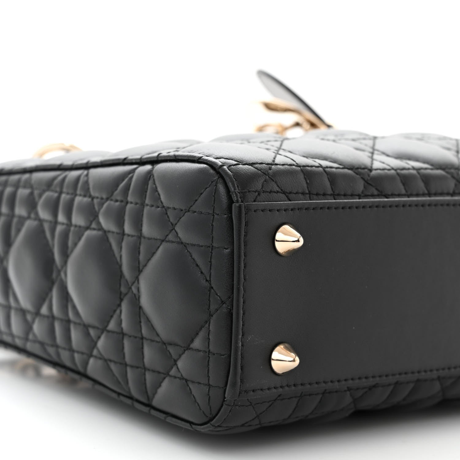 Christian Dior Lambskin Cannage Small My ABCDior Lady Dior Black 9 of 11