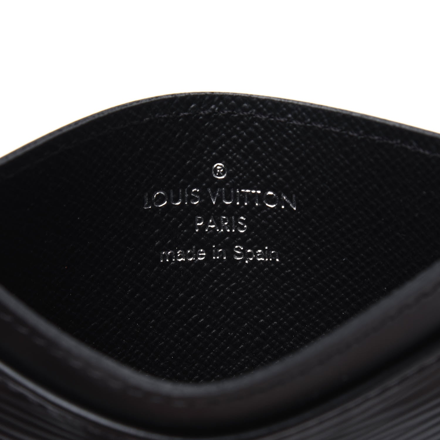 Louis Vuitton Epi Card Holder Black 5 of 7