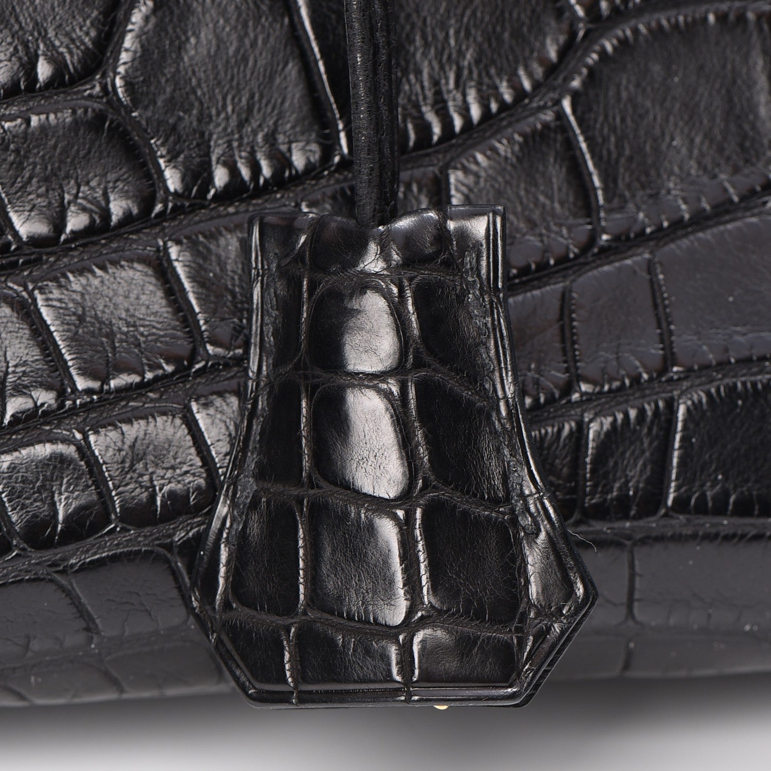 Hermes Matte Alligator Birkin 35 Black 17 of 30