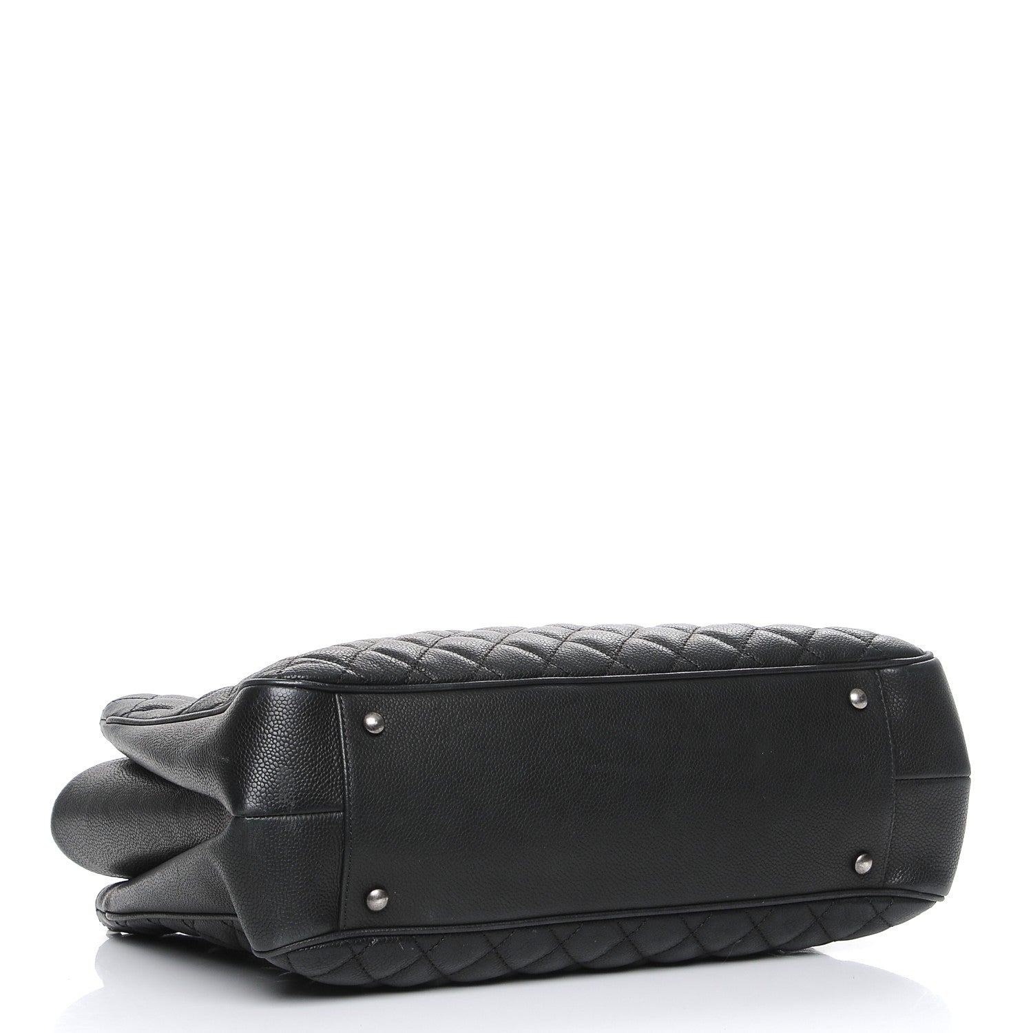 Chanel Caviar Quilted Medium Rock In Rome Tote Black 5 of 9
