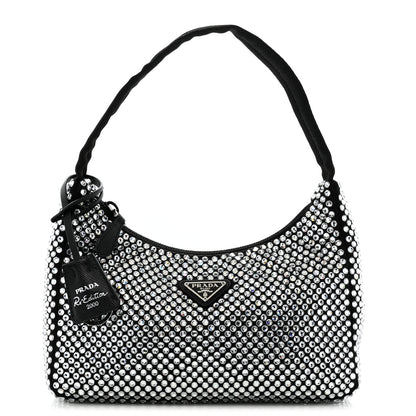 Prada Satin Crystal Mini Re-Edition 2000 Bag Cristal 1 of 10