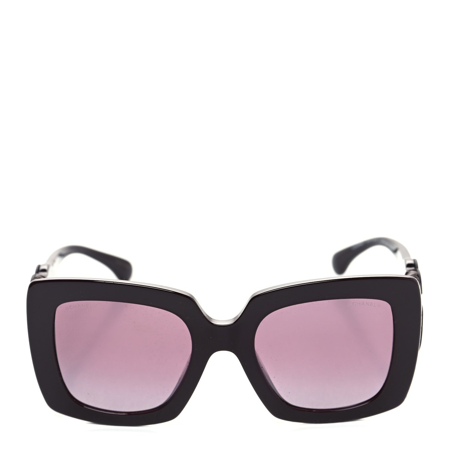 Chanel Acetate Calfskin Square Sunglasses 5474-Q-A Burgundy 2 of 9