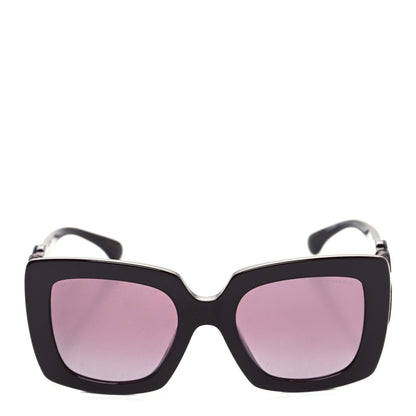 Chanel Acetate Calfskin Square Sunglasses 5474-Q-A Burgundy 2 of 9