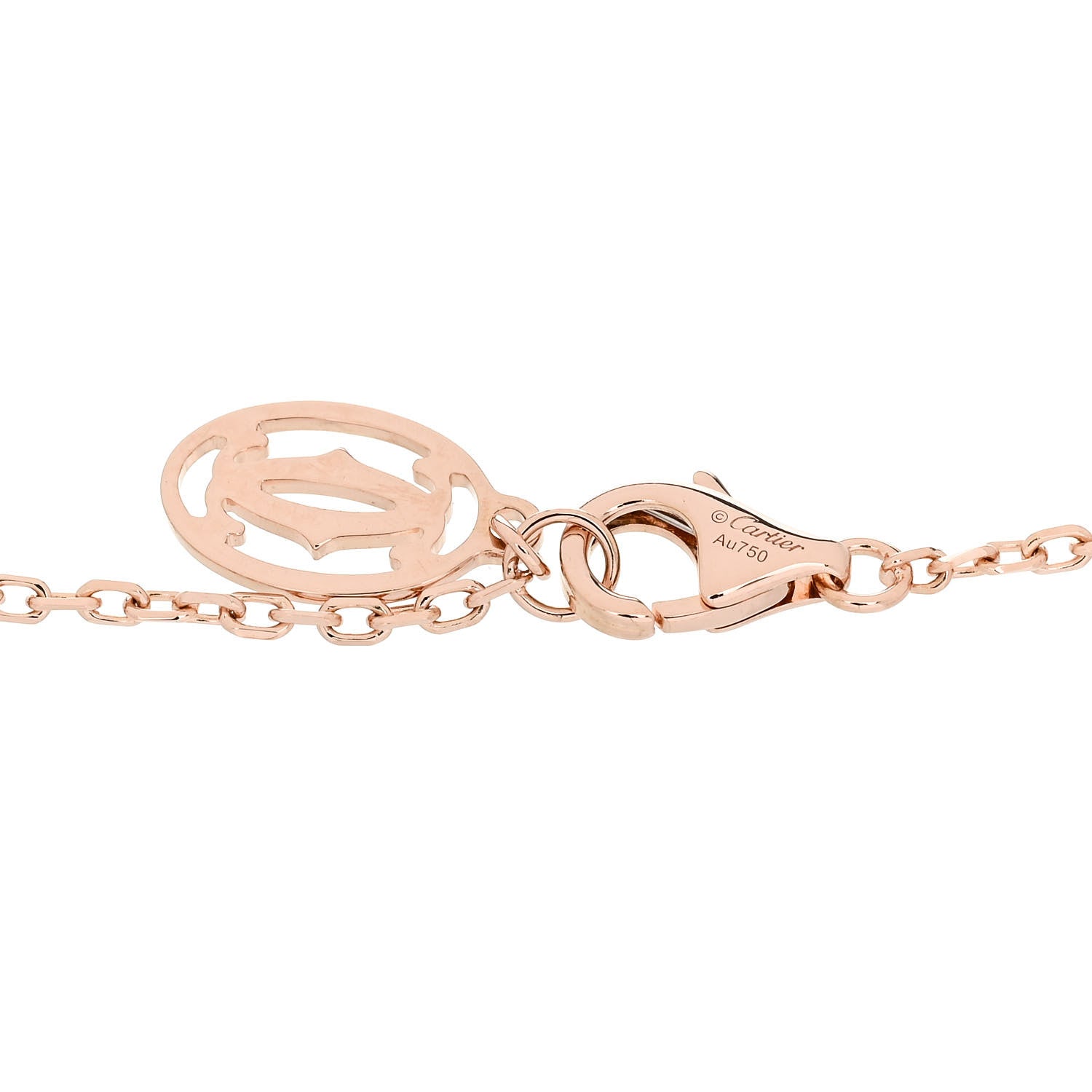 Cartier 18K Pink Gold Diamond SM D'Amour Bracelet 3 of 5