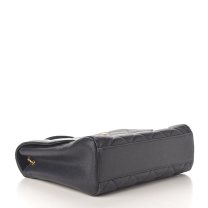 Chanel Caviar Quilted Small Single Flap Navy 4 of 13