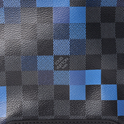 Louis Vuitton Damier Graphite Pixel Avenue Sling Backpack Blue 8 of 12