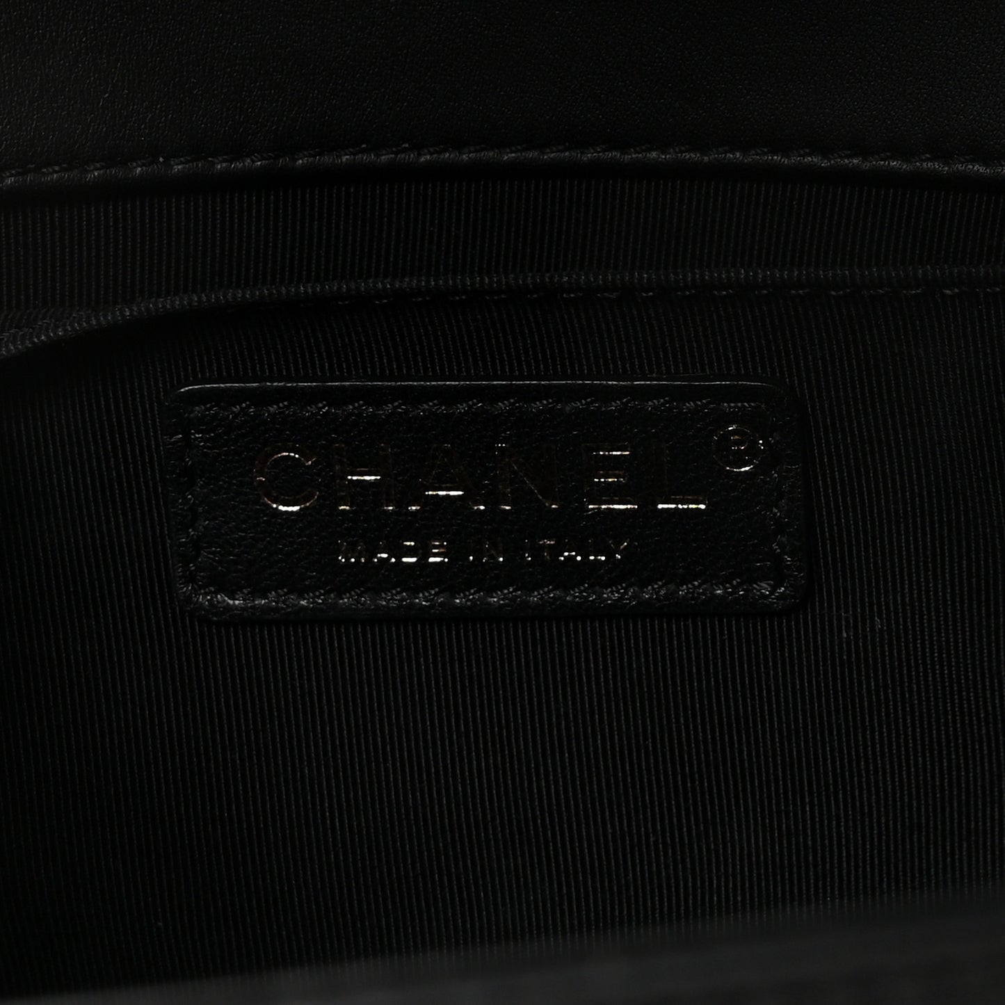 Calfskin Quilted Medium Boy Flap Black
