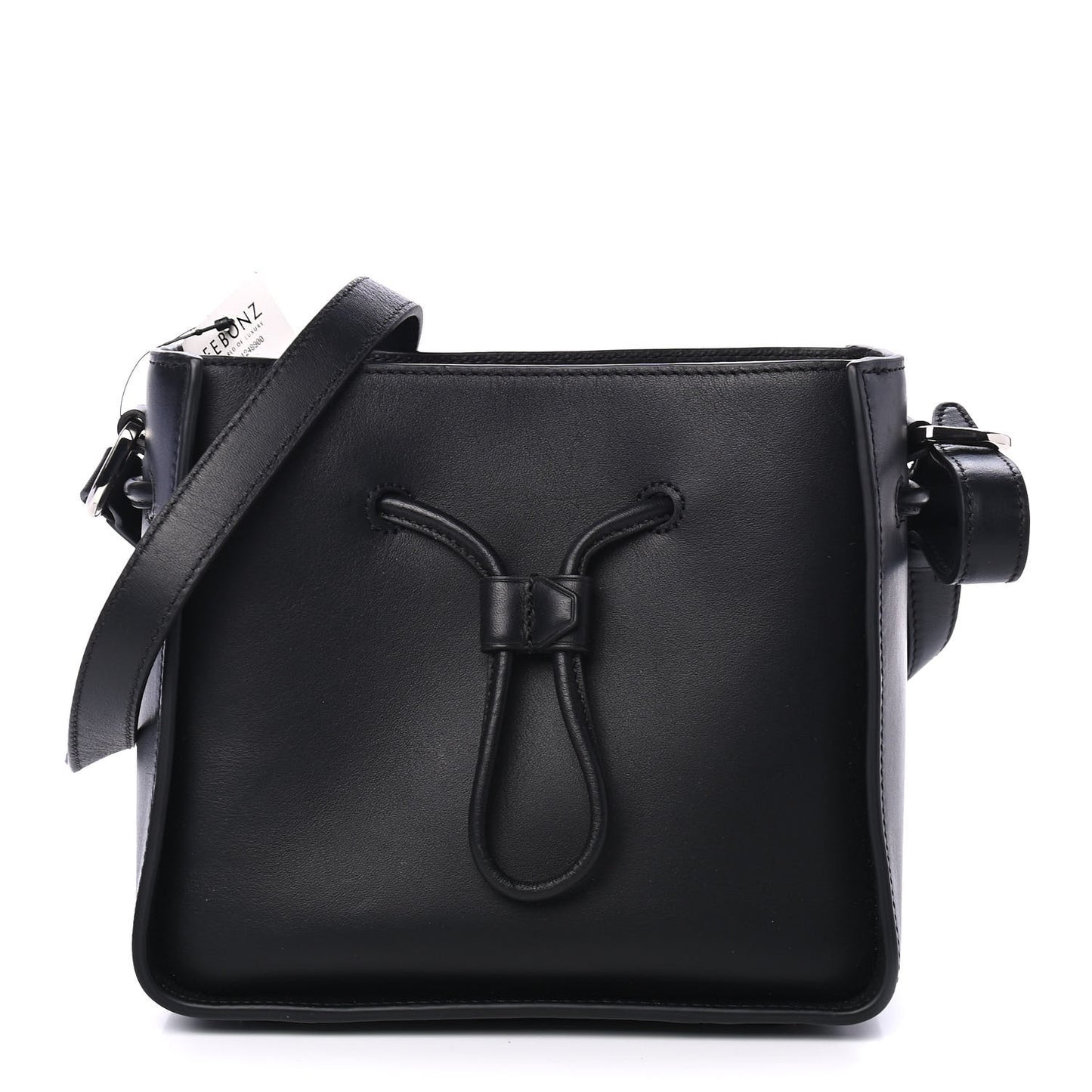 Smooth Calfskin Mini Soleil Bucket Bag Black