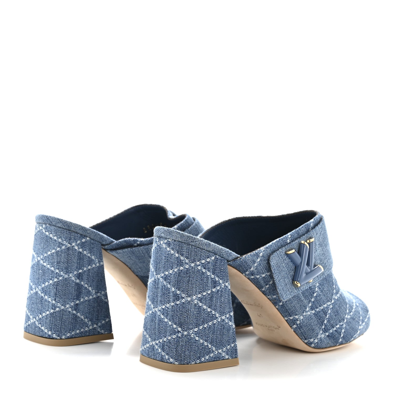 Louis Vuitton Denim Malletage Shake Mules 41 Blue 5 of 10