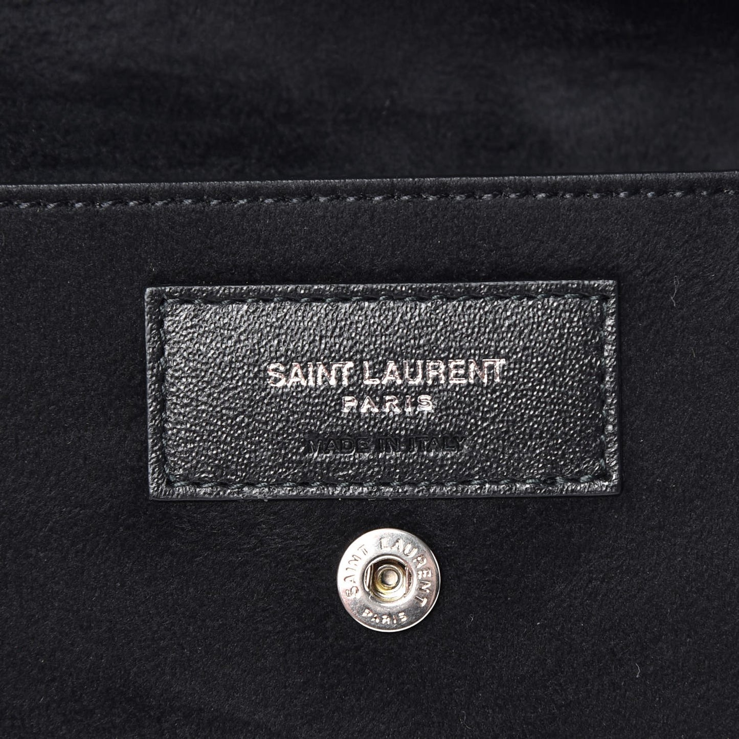 Lambskin Teddy Drawstring Bag Black