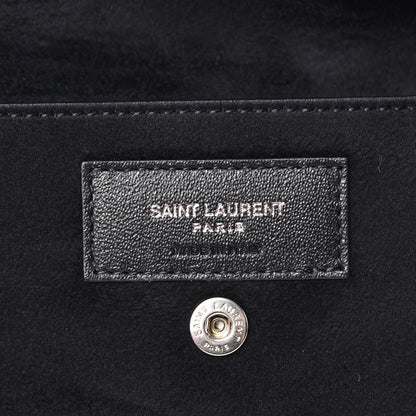 Saint Laurent Lambskin Teddy Drawstring Bag Black 8 of 9