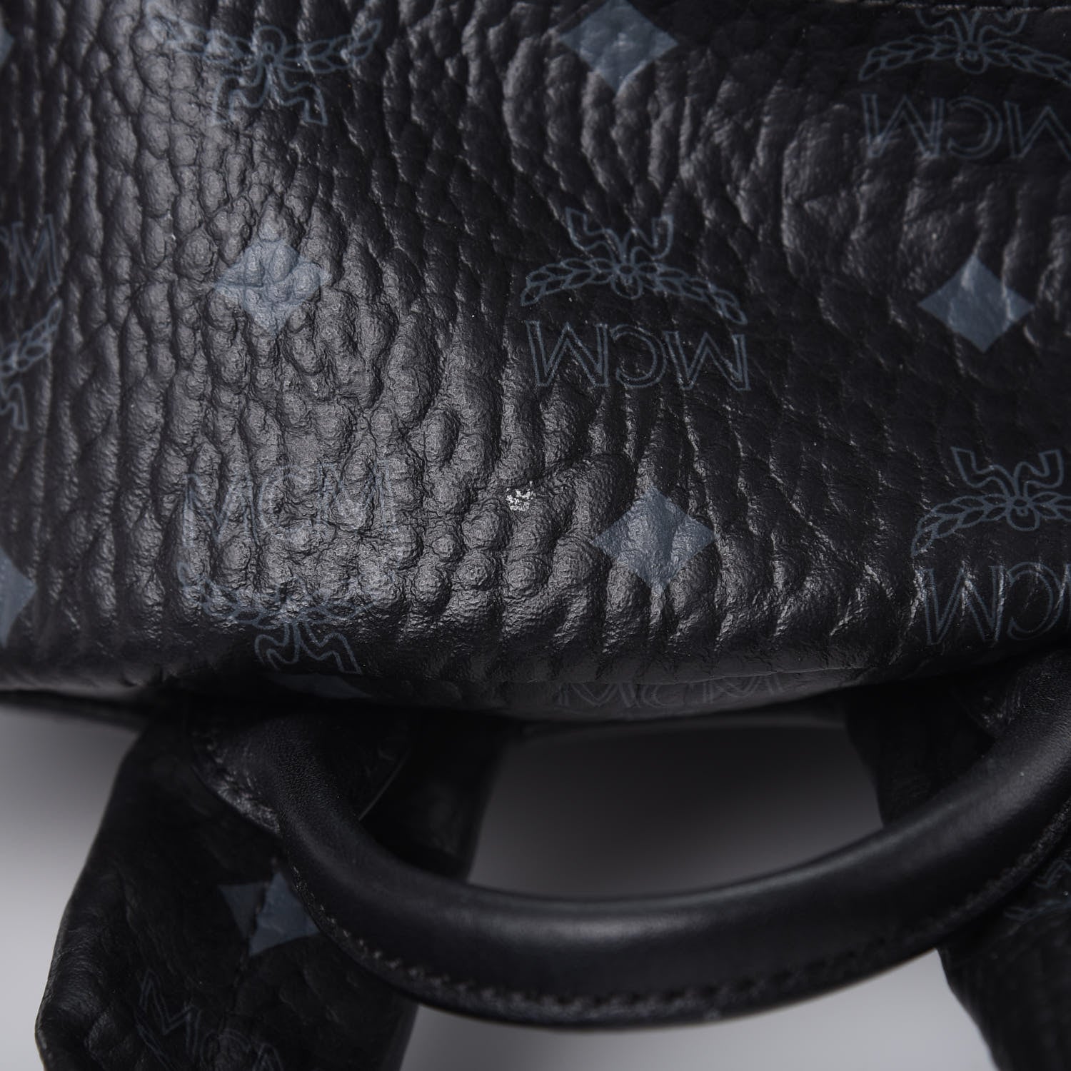 MCM Visetos Studded Small Dual Stark Backpack Black 15 of 19