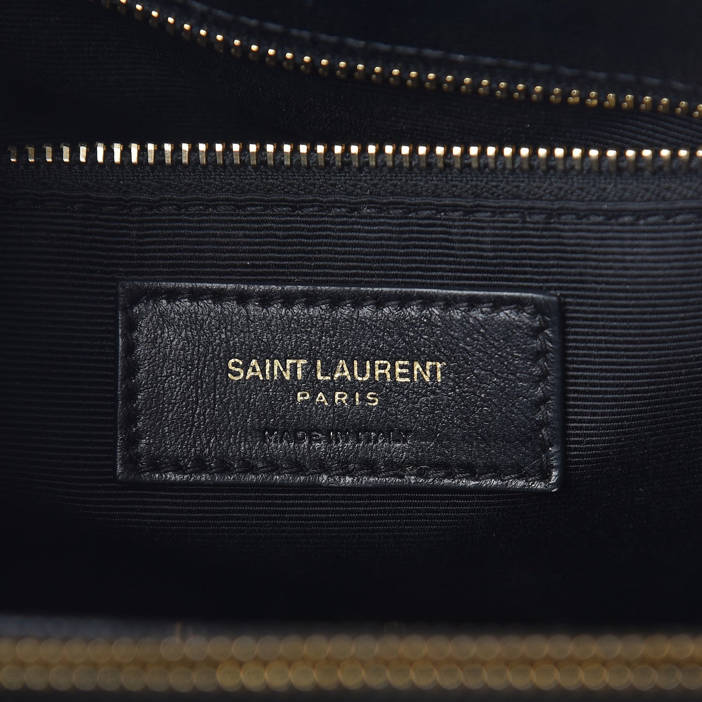 Grain De Poudre Matelasse Chevron Monogram Shopping Bag Black
