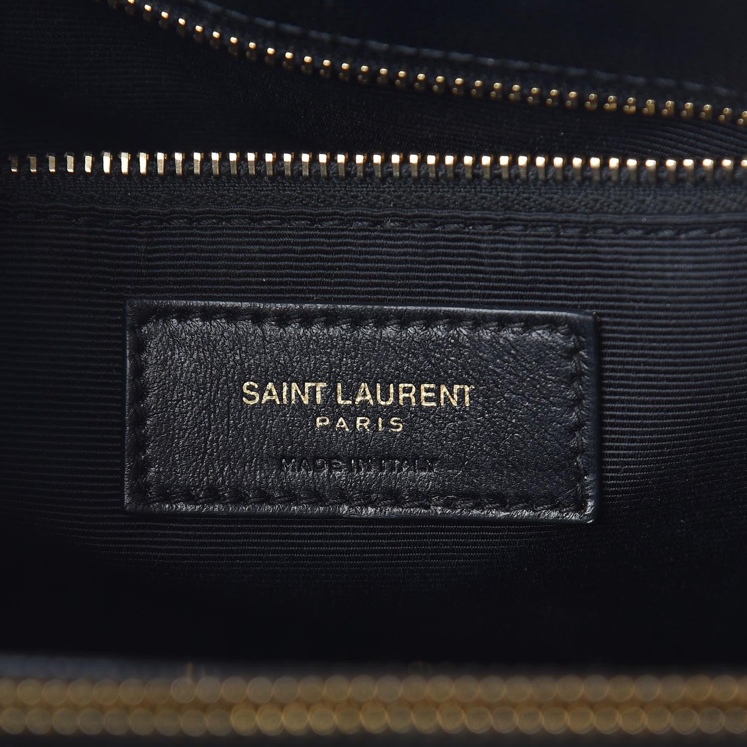 Saint Laurent Grain De Poudre Matelasse Chevron Monogram Shopping Bag Black 7 of 23