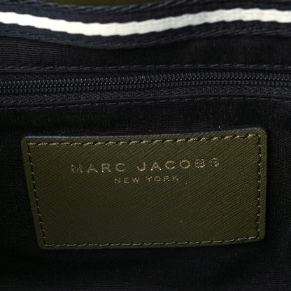 Marc Jacobs Saffiano Embossed Logo East West Shopper Tote Olive Geen 6 of 9