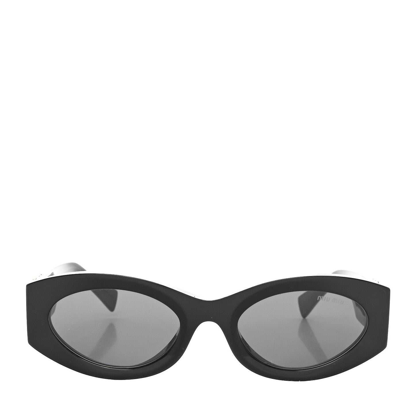 Acetate Oval Glimpse Sunglasses SMU11W Black