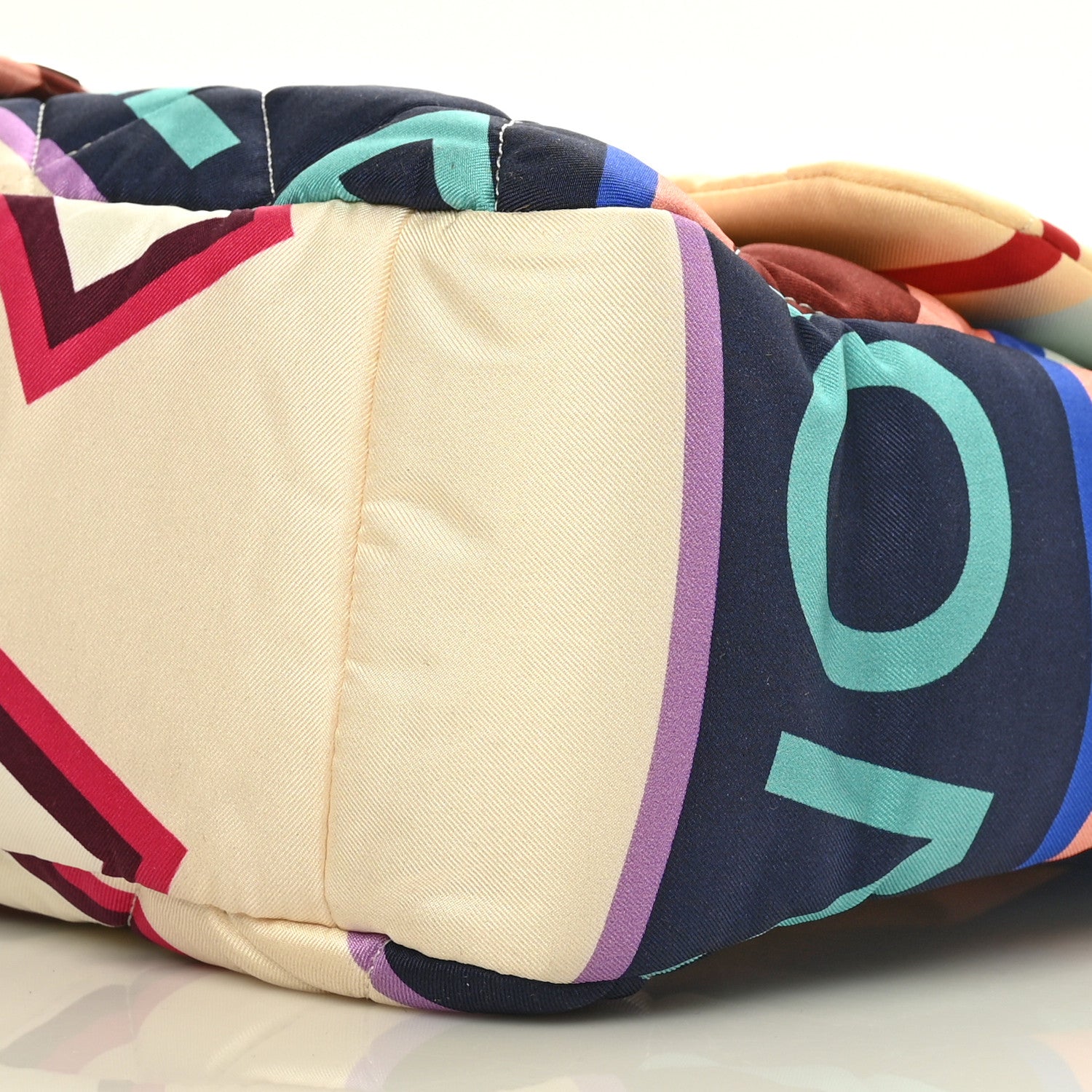 Chanel Fabric Quilted Printed Flap Multicolor 10 of 10