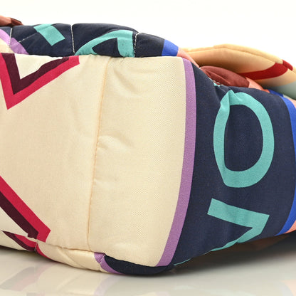 Chanel Fabric Quilted Printed Flap Multicolor 10 of 10