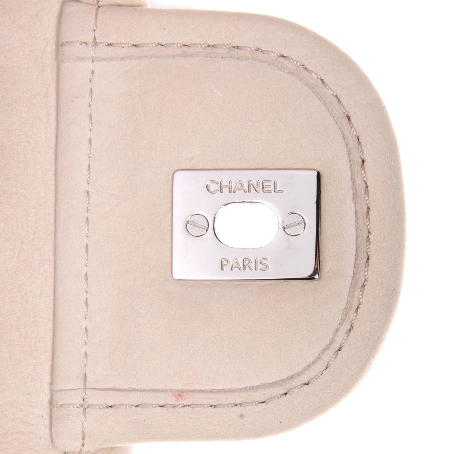 Ultra Soft Suede Calfskin Natural Beauty Flap Bag Beige