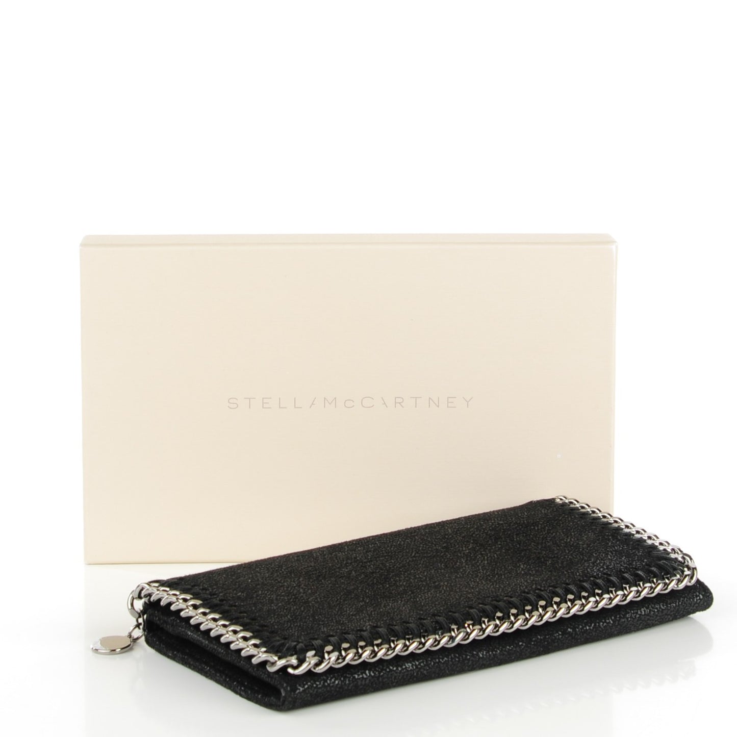 Shaggy Deer Falabella Flap Wallet Black