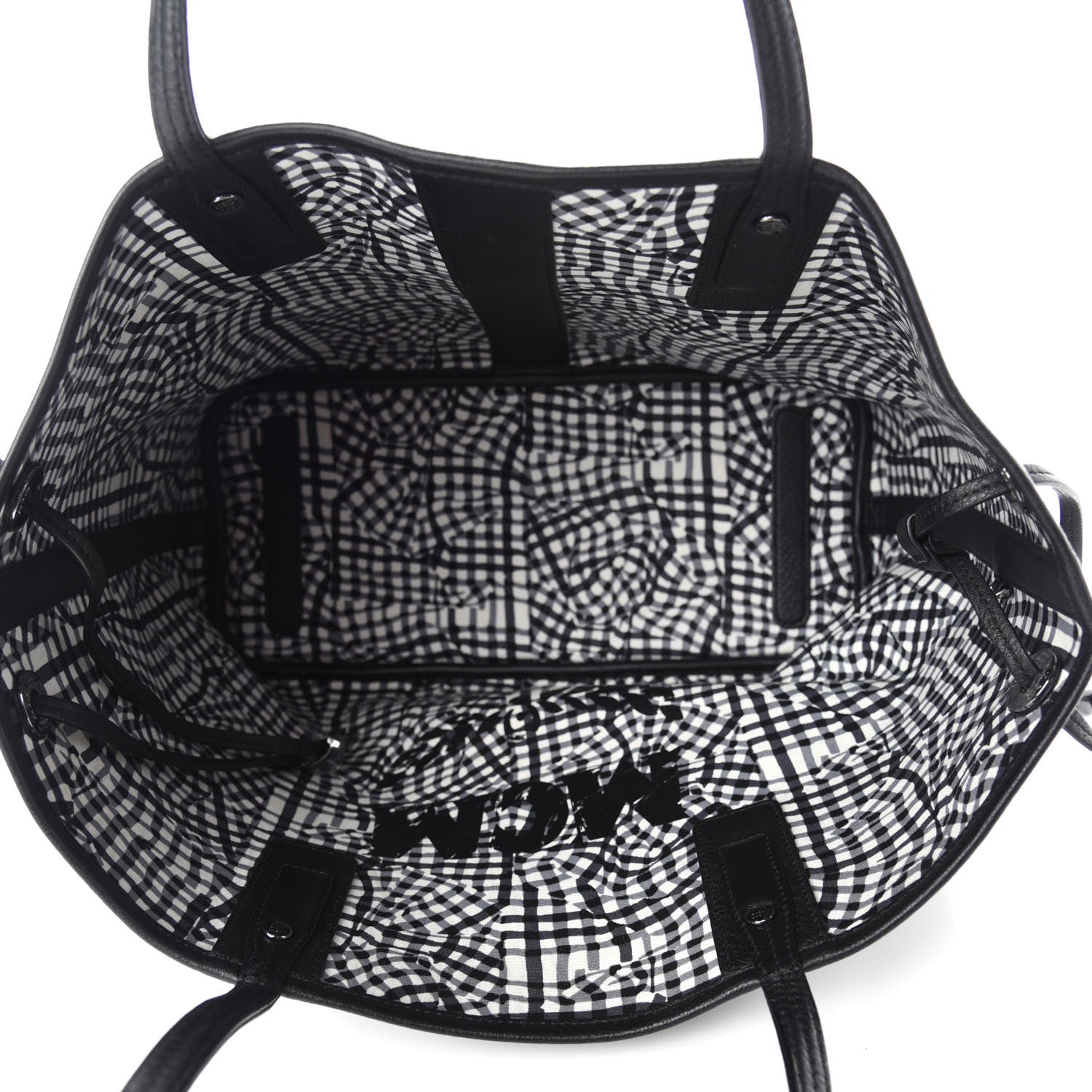 MCM Visetos Large Liz Reversible Shopper Tote Black 6 of 16