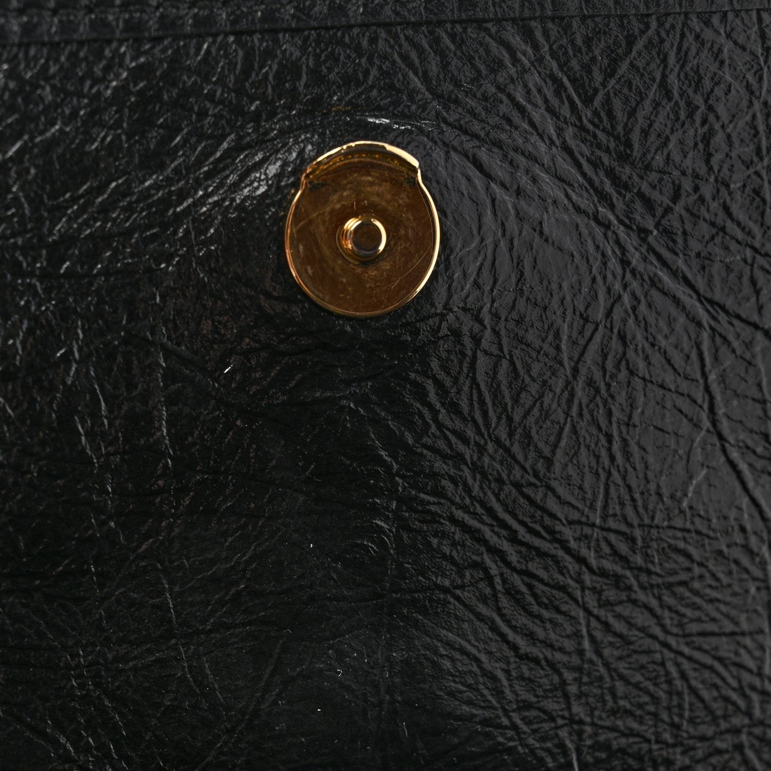Saint Laurent Crinkled Lambskin Matelasse Monogram Baby Niki Chain Satchel Black 11 of 12