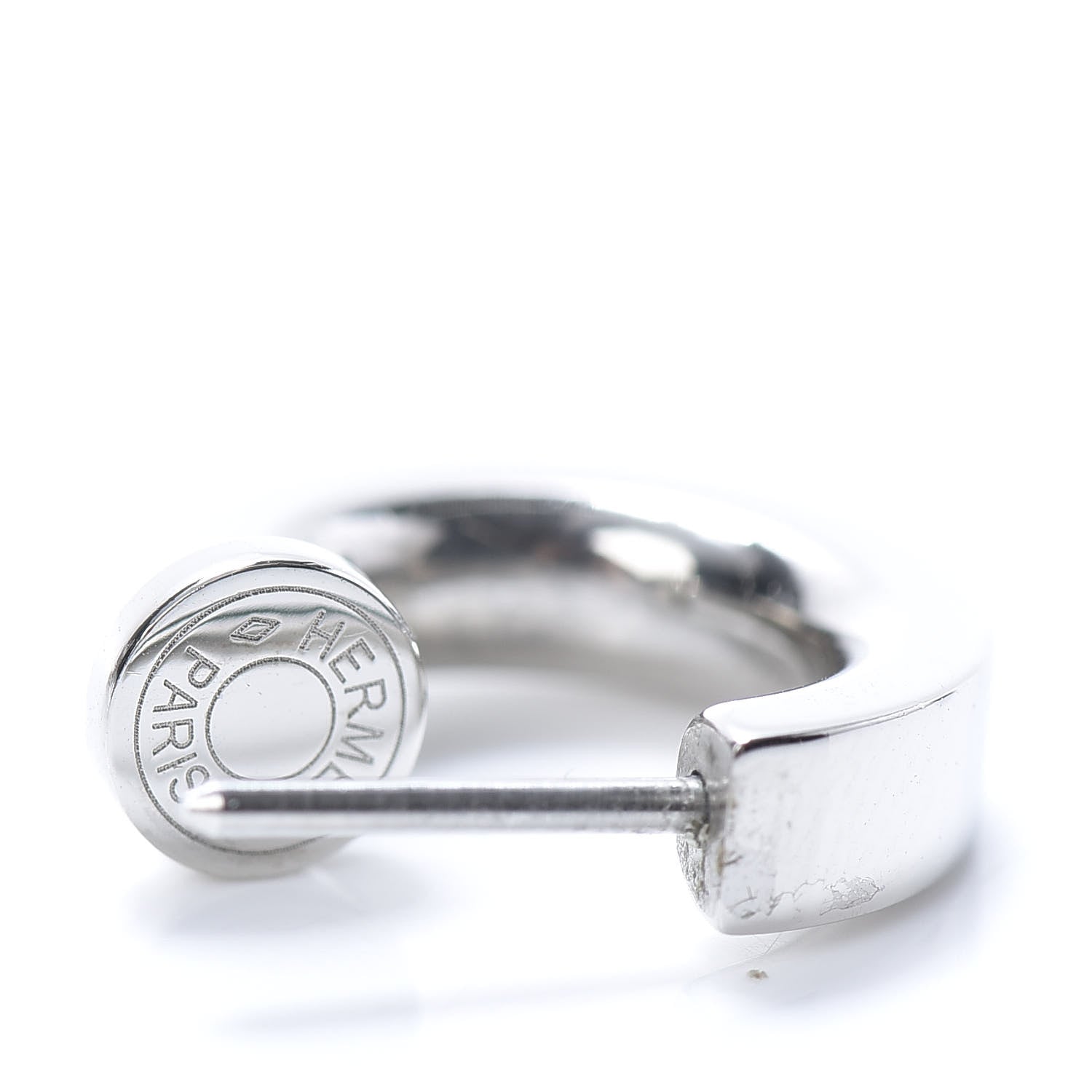 Hermes Palladium Swift O'Kelly Earrings 4 of 6