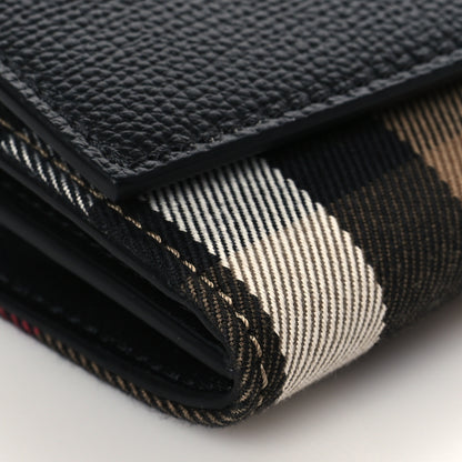 Burberry Grainy Calfskin House Check Henley Wallet On Chain Black 7 of 8